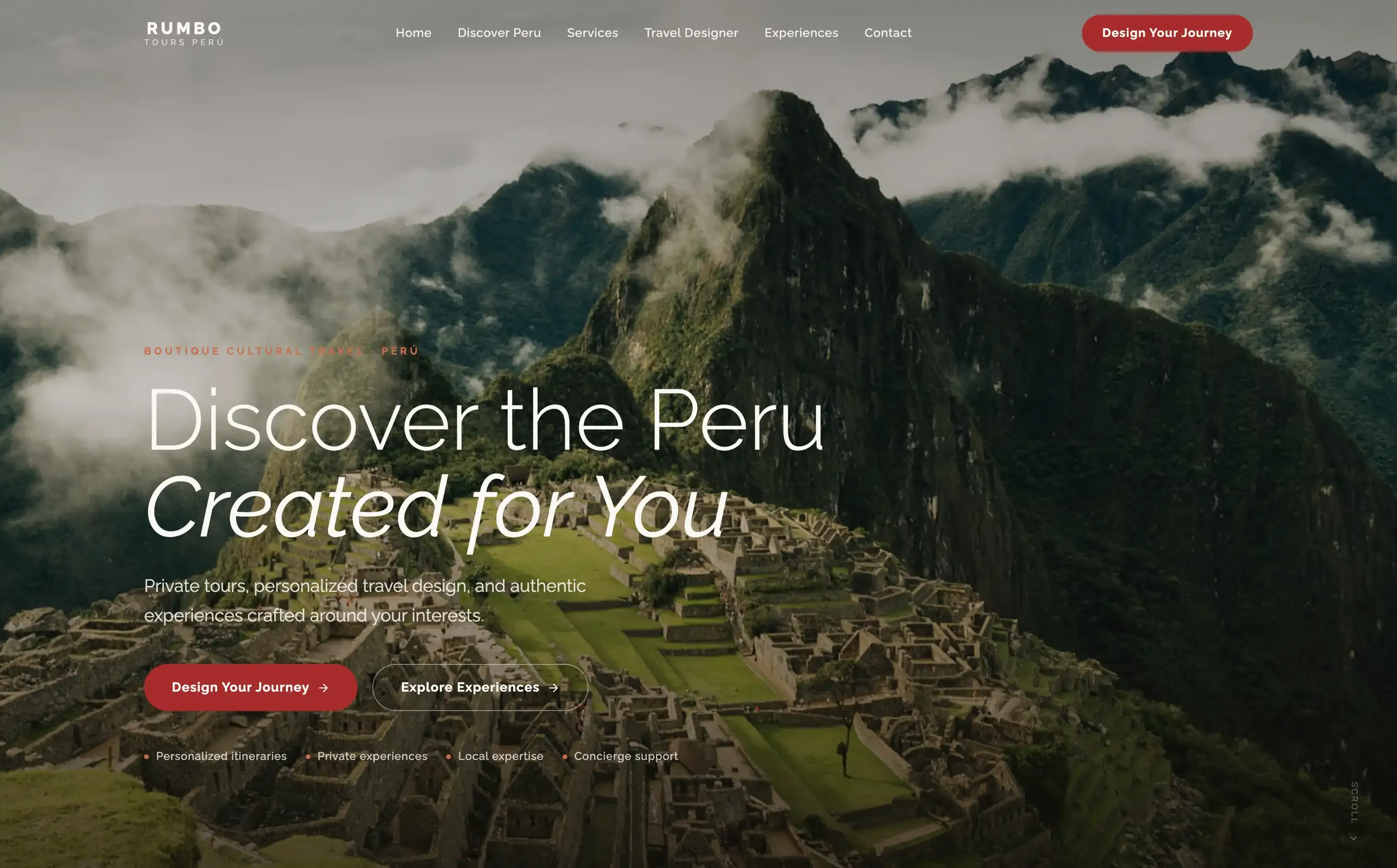 Screens from Rumbo Tours